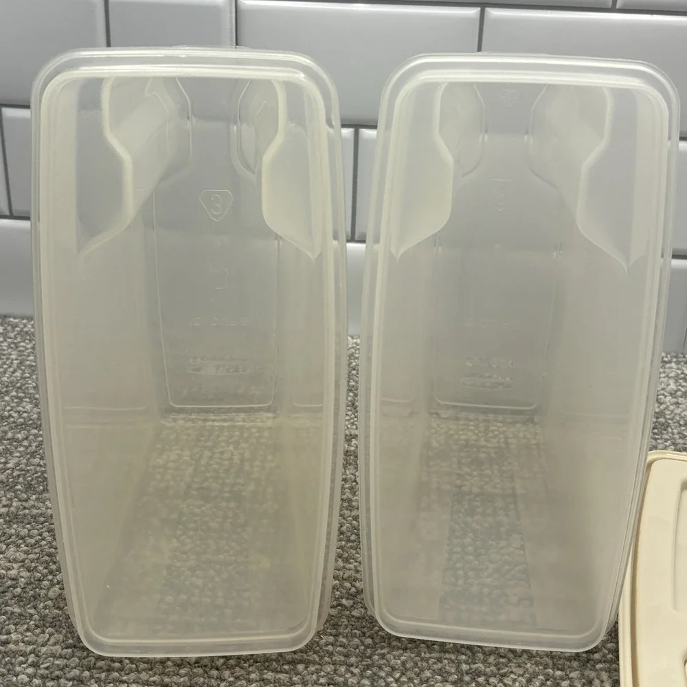 Vintage Rubbermaid‎ Servin Saver 13 Cup Storage Pouring Container Set Of 2